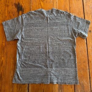 Iron Heart 6.5oz Loopwheel Crew Neck T-Shirt with longer body - Grey